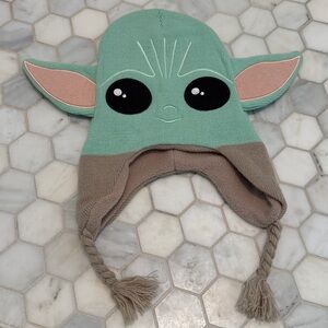 Disney Star Wars Baby Yoda Grogu Laplander Knit Beanie Hat Youth OS
